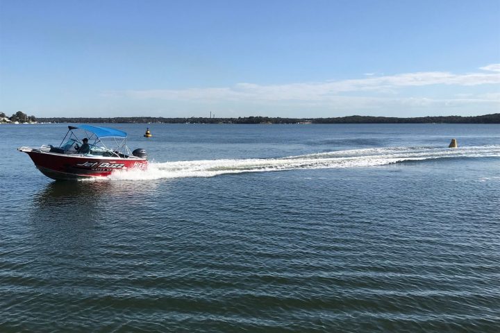 a boat on a body of water
