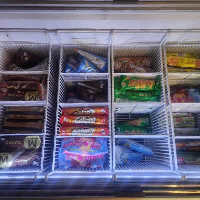 an open refrigerator filled with food